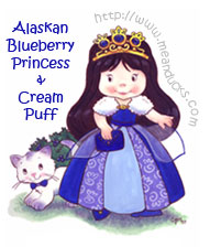 Alaskan Blueberry Princess & Cream Puff