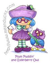 Plum Puddin' & Elderberry Owl