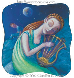 Mrs. Vhd Vhd and her harp