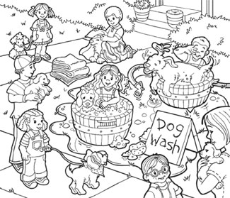 Dog Wash Hidden Picture